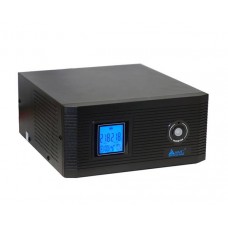 Инвертор SVC DI-1200-F-LCD, 1200ВА / 1000Вт, 220В, 50Гц, 3 мс, чёрный, 290*255*120 мм